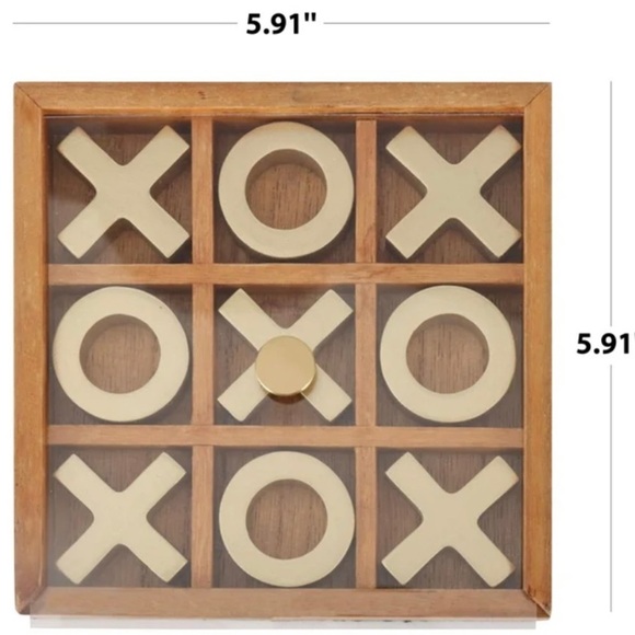 Gold Tic-Tac-Toe Game Set - Picture 5 of 5